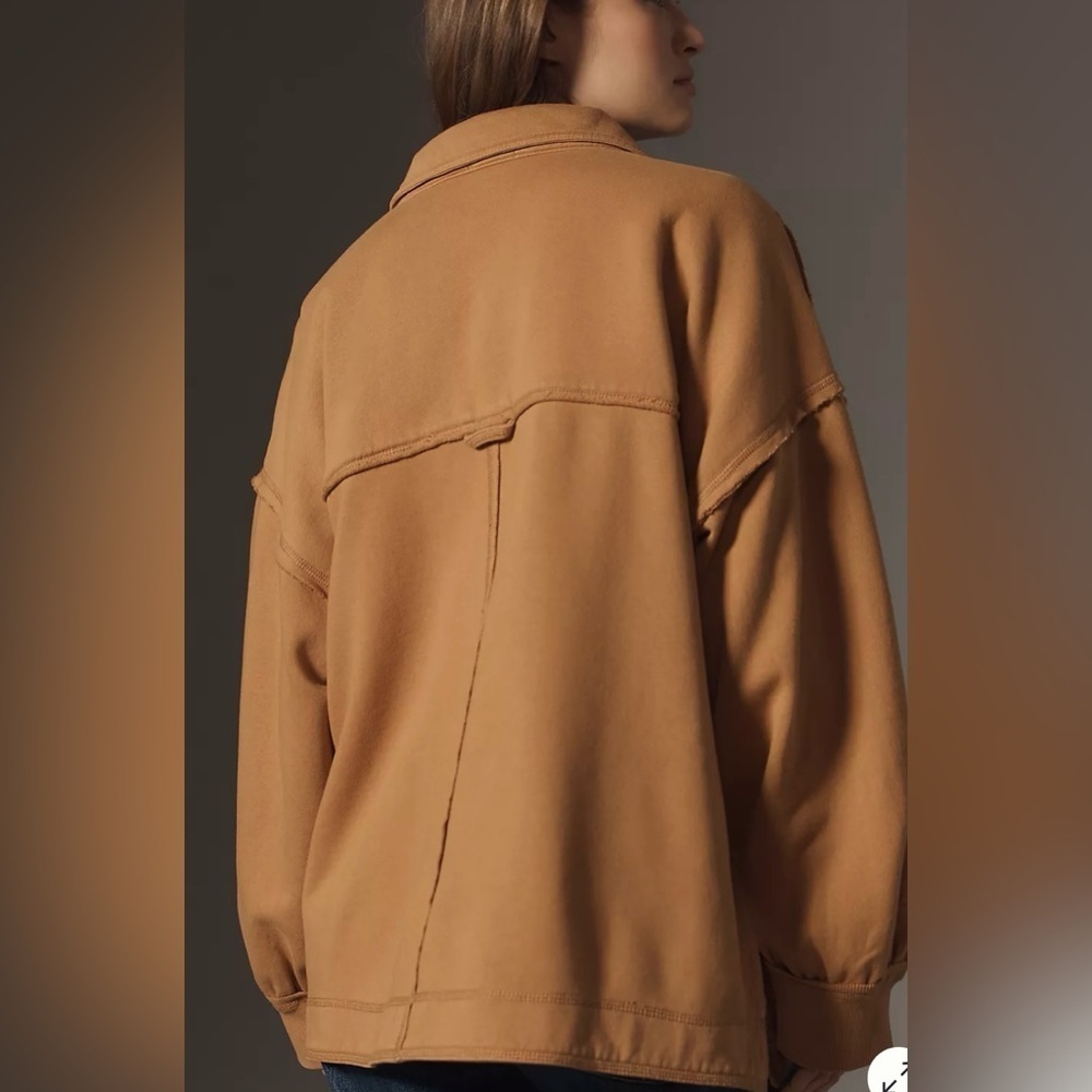 Anthropologie Pilcro Honey Micro Fleece Button Front Jacket - Picture 5 of 5